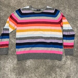 VGC GAP Rainbow Crew Neck Sweater - Size XL